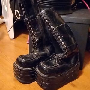 Demonia Stacked PVC Boots *see details